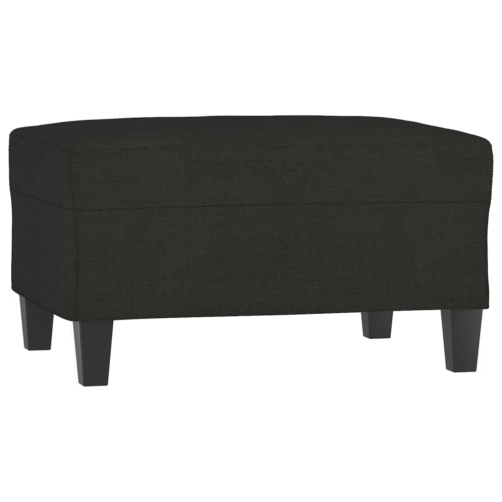 Voetenbank 70x55x41 cm stof zwart Poefs | Creëer jouw Trendy Thuis | Gratis bezorgd & Retour | Trendy.nl