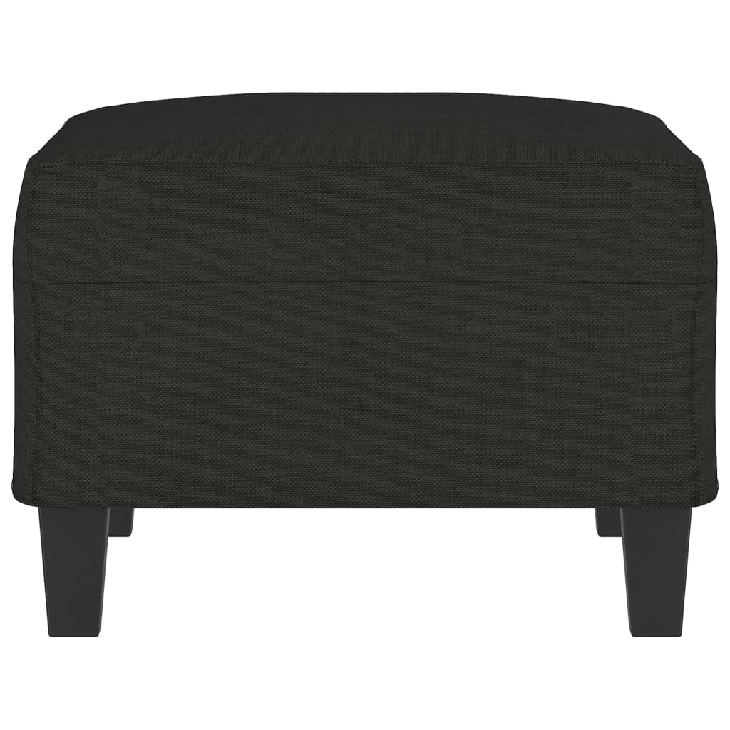 Voetenbank 70x55x41 cm stof zwart Poefs | Creëer jouw Trendy Thuis | Gratis bezorgd & Retour | Trendy.nl