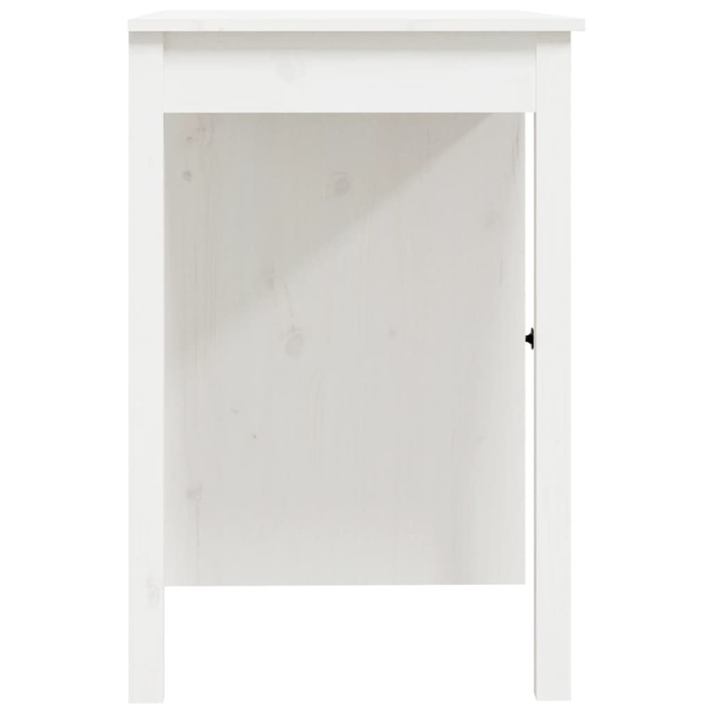 Bureau 100x50x75 cm massief grenenhout wit Bureaus | Creëer jouw Trendy Thuis | Gratis bezorgd & Retour | Trendy.nl