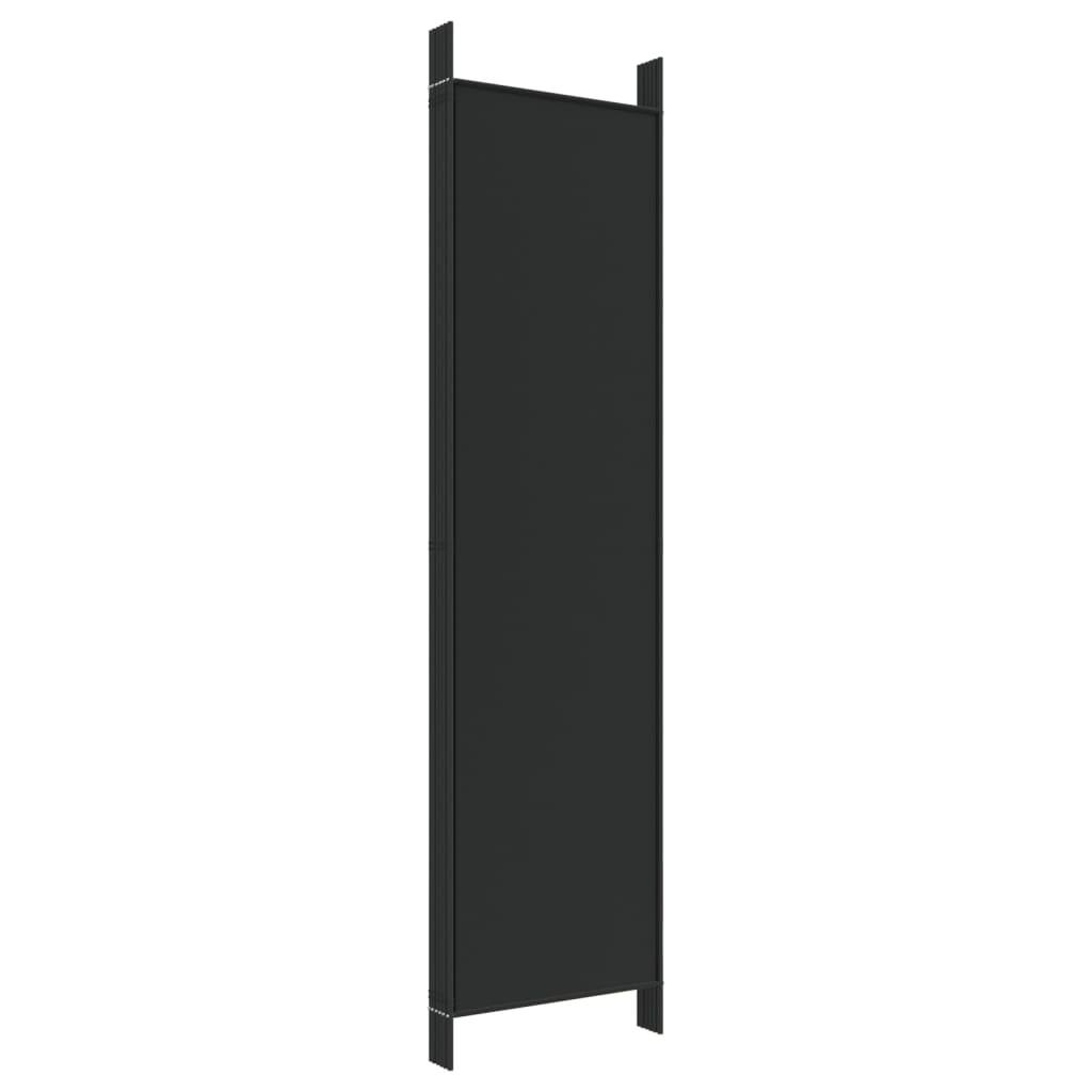 Kamerscherm met 6 panelen 300x200 cm stof zwart Kamerschermen | Creëer jouw Trendy Thuis | Gratis bezorgd & Retour | Trendy.nl