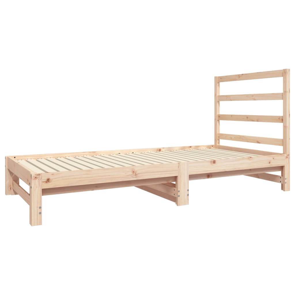 Slaapbank uitschuifbaar massief grenenhout 2x(90x190) cm Bedden & bedframes | Creëer jouw Trendy Thuis | Gratis bezorgd & Retour | Trendy.nl