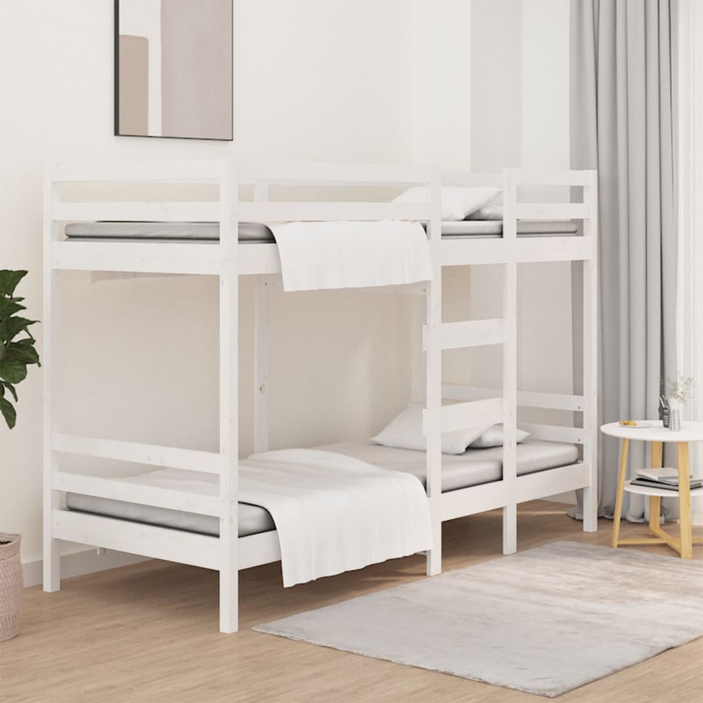 Stapelbed 75x190 cm massief grenenhout wit Bedden & bedframes | Creëer jouw Trendy Thuis | Gratis bezorgd & Retour | Trendy.nl