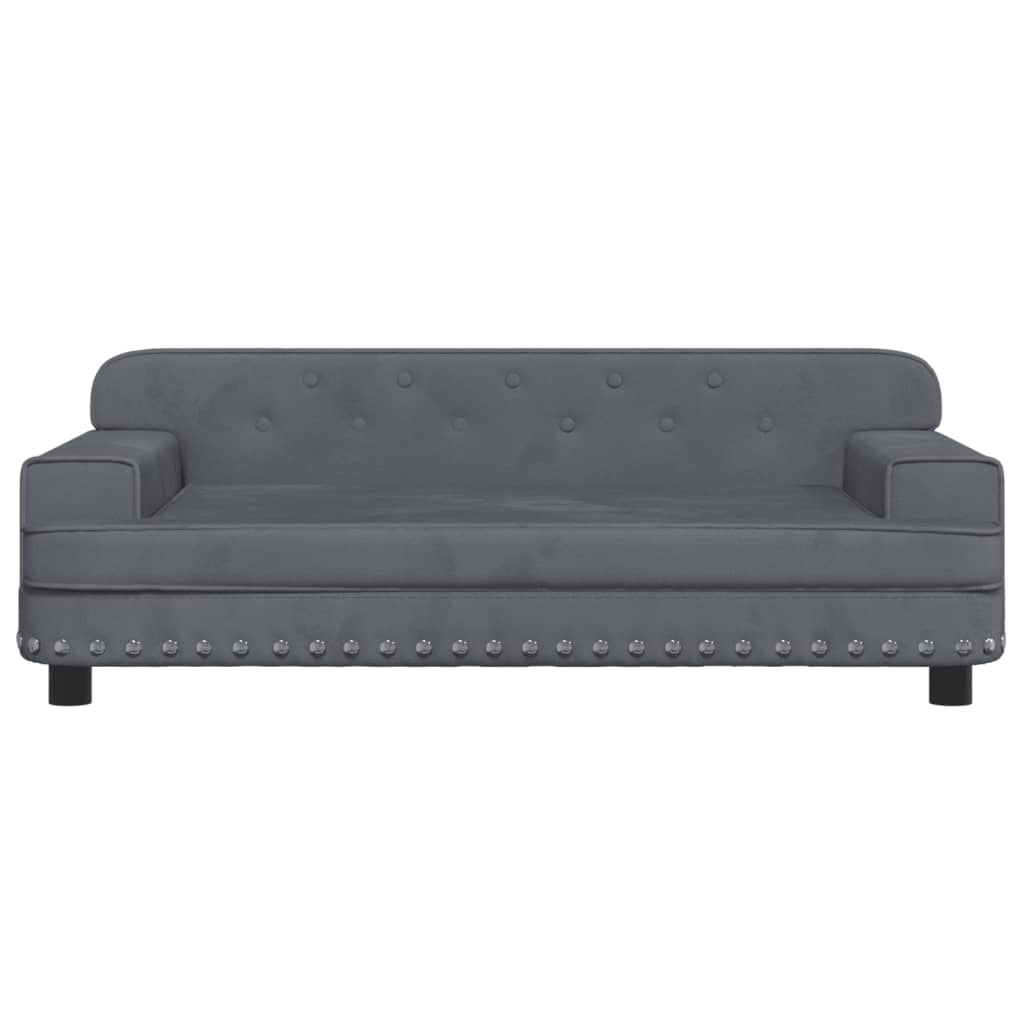 Hondenmand 90x53x30 cm fluweel donkergrijs Hondenmanden & -kussens | Creëer jouw Trendy Thuis | Gratis bezorgd & Retour | Trendy.nl