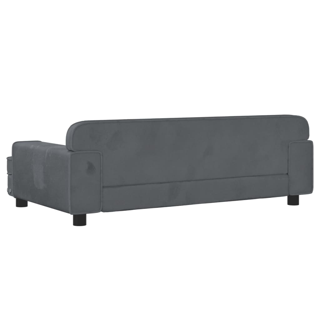 Hondenmand 90x53x30 cm fluweel donkergrijs Hondenmanden & -kussens | Creëer jouw Trendy Thuis | Gratis bezorgd & Retour | Trendy.nl