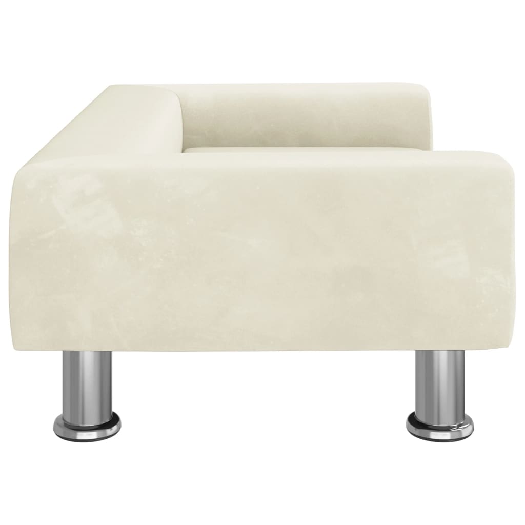 Hondenmand 70x45x26,5 cm fluweel crèmekleurig Hondenmanden & -kussens | Creëer jouw Trendy Thuis | Gratis bezorgd & Retour | Trendy.nl