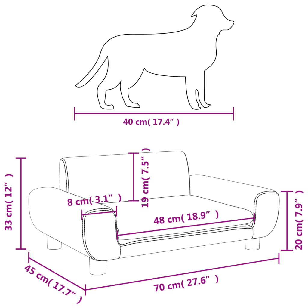 Hondenmand 70x45x33 cm fluweel lichtgrijs Hondenmanden & -kussens | Creëer jouw Trendy Thuis | Gratis bezorgd & Retour | Trendy.nl