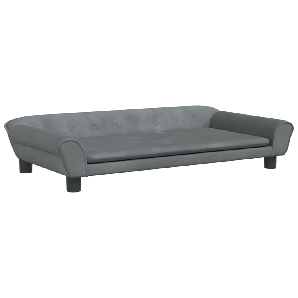 Hondenmand 100x50x21 cm fluweel donkergrijs Hondenmanden & -kussens | Creëer jouw Trendy Thuis | Gratis bezorgd & Retour | Trendy.nl