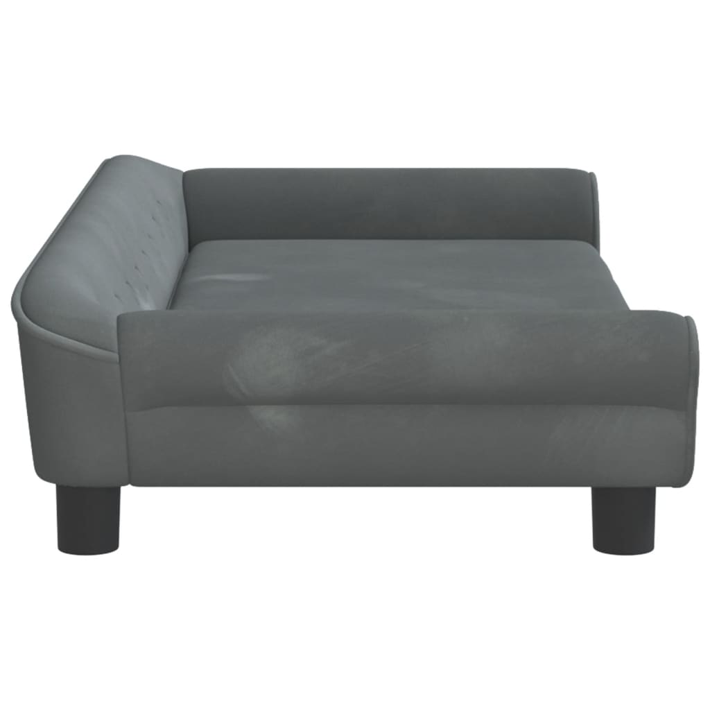 Hondenmand 100x50x21 cm fluweel donkergrijs Hondenmanden & -kussens | Creëer jouw Trendy Thuis | Gratis bezorgd & Retour | Trendy.nl