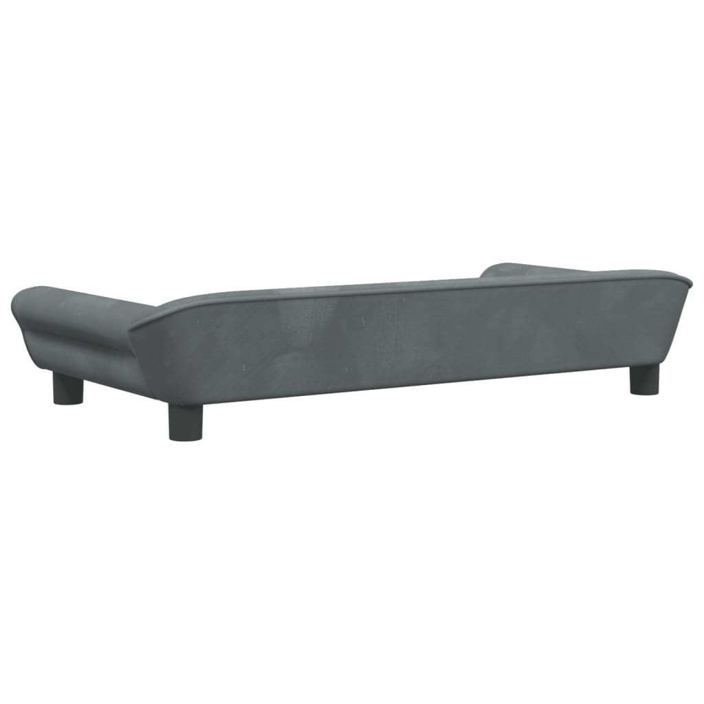 Hondenmand 100x50x21 cm fluweel donkergrijs Hondenmanden & -kussens | Creëer jouw Trendy Thuis | Gratis bezorgd & Retour | Trendy.nl