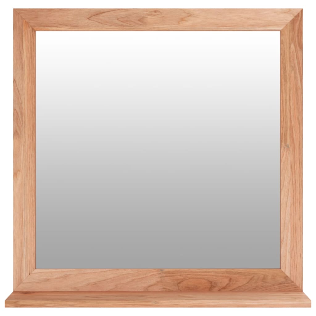 Wandspiegel 55x55 cm massief walnotenhout Spiegels | Creëer jouw Trendy Thuis | Gratis bezorgd & Retour | Trendy.nl