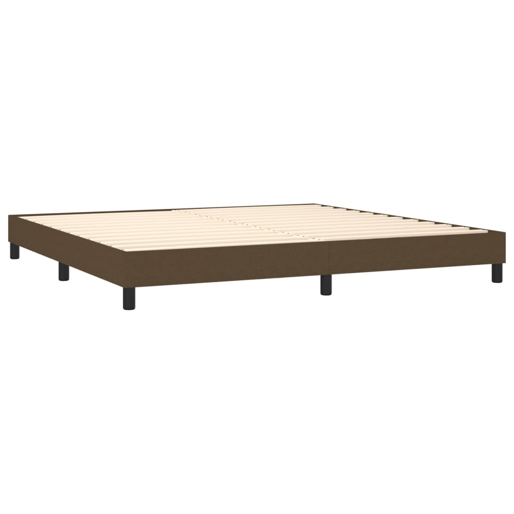 Bedframe stof donkerbruin 200x200 cm Bedden & bedframes | Creëer jouw Trendy Thuis | Gratis bezorgd & Retour | Trendy.nl