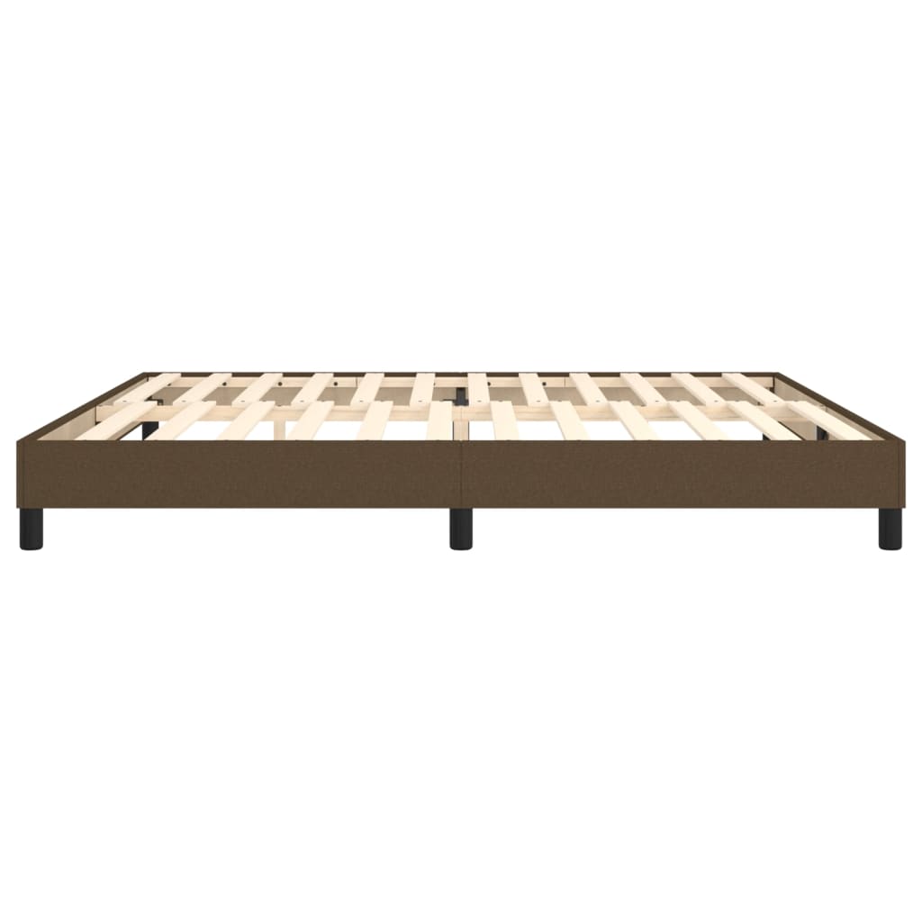 Bedframe stof donkerbruin 200x200 cm Bedden & bedframes | Creëer jouw Trendy Thuis | Gratis bezorgd & Retour | Trendy.nl