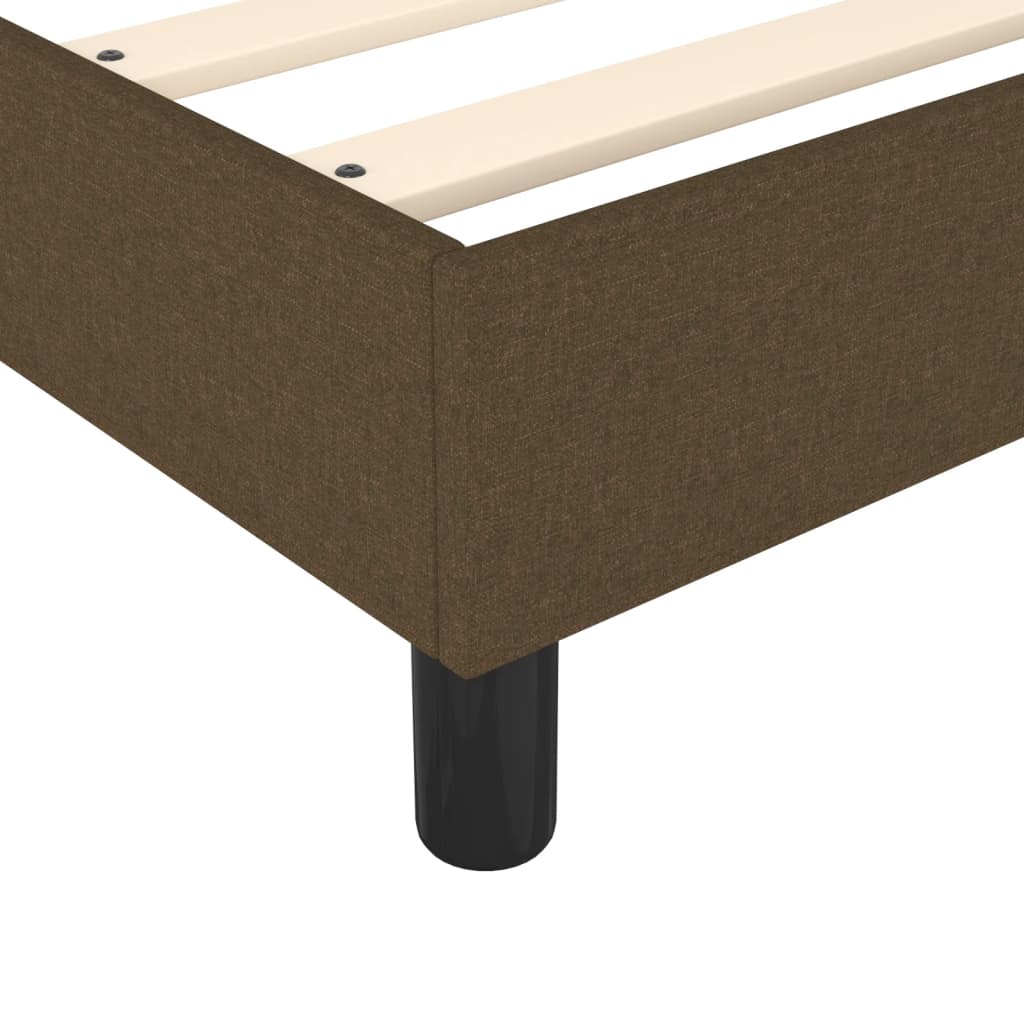 Bedframe stof donkerbruin 200x200 cm Bedden & bedframes | Creëer jouw Trendy Thuis | Gratis bezorgd & Retour | Trendy.nl