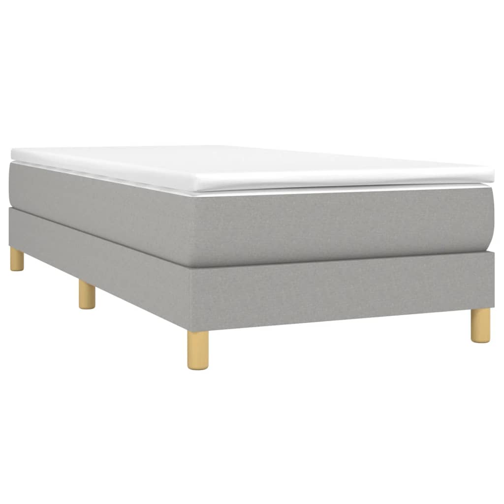 Bedframe stof lichtgrijs 90x190 cm Bedden & bedframes | Creëer jouw Trendy Thuis | Gratis bezorgd & Retour | Trendy.nl