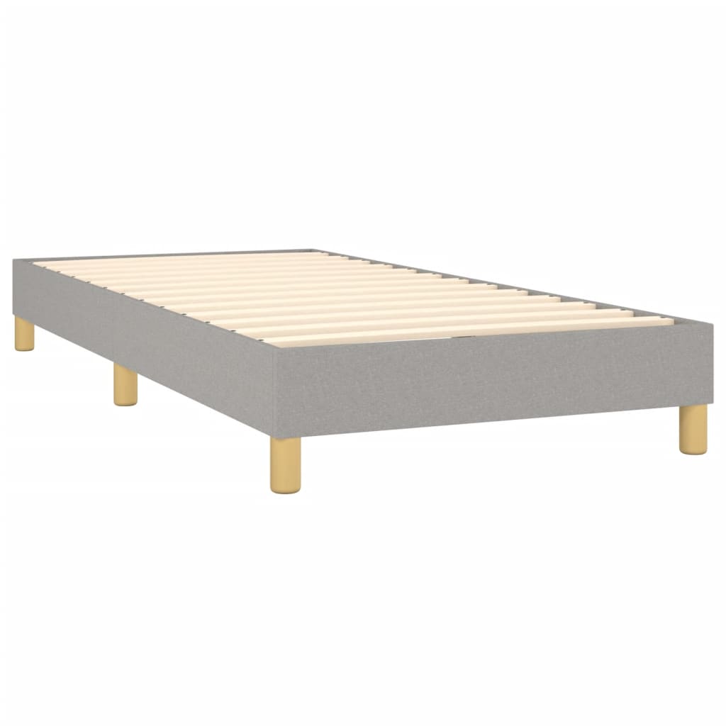 Bedframe stof lichtgrijs 90x190 cm Bedden & bedframes | Creëer jouw Trendy Thuis | Gratis bezorgd & Retour | Trendy.nl