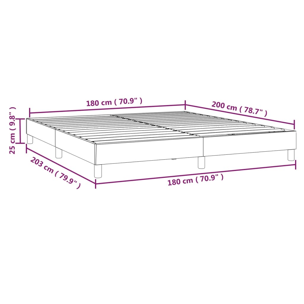 Bedframe zonder matras 180x200 cm stof groen