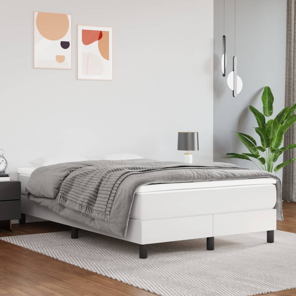 Bedframe kunstleer wit 120x200 cm Bedden & bedframes | Creëer jouw Trendy Thuis | Gratis bezorgd & Retour | Trendy.nl