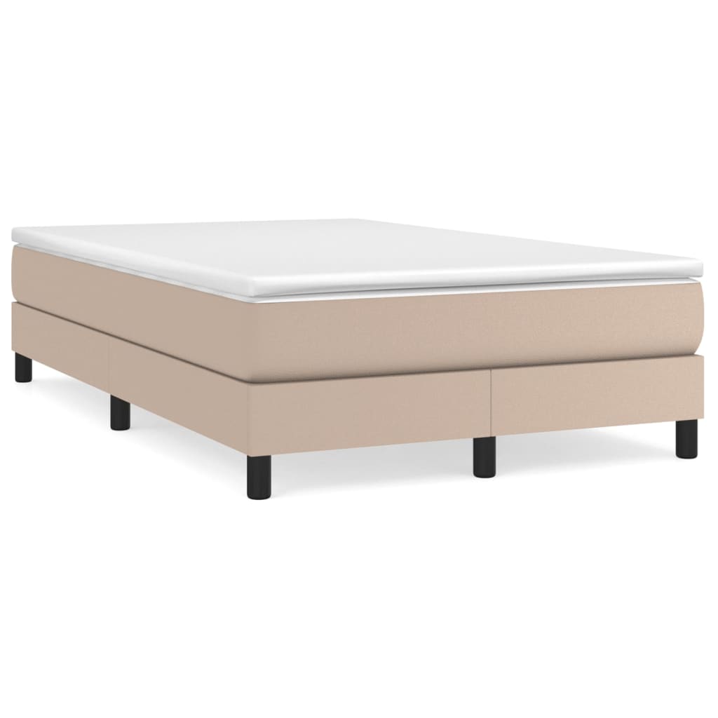 Boxspringframe kunstleer cappuccino 120x200 cm Bedden & bedframes | Creëer jouw Trendy Thuis | Gratis bezorgd & Retour | Trendy.nl