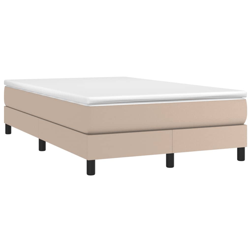 Boxspringframe kunstleer cappuccino 120x200 cm Bedden & bedframes | Creëer jouw Trendy Thuis | Gratis bezorgd & Retour | Trendy.nl