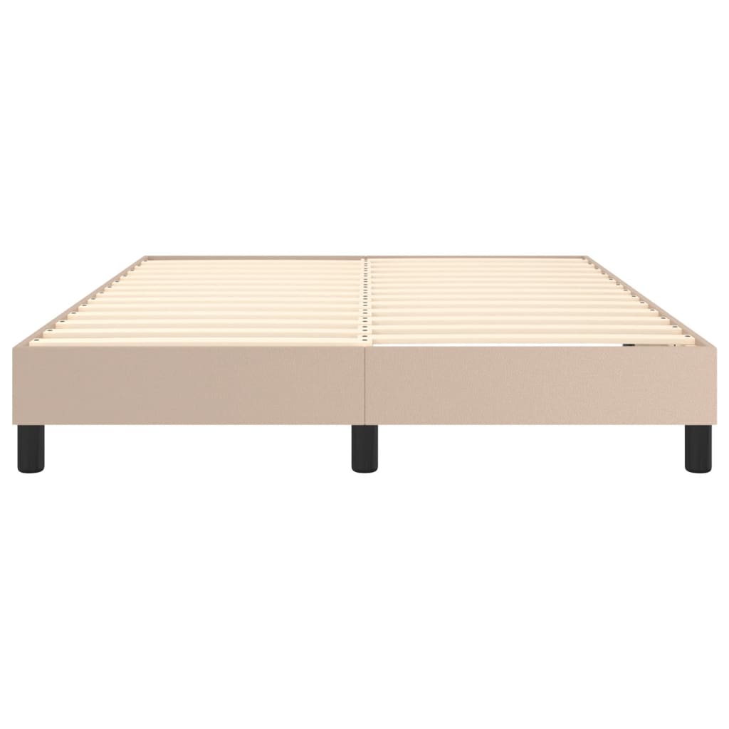 Bedframe kunstleer cappuccinokleurig 140x200 cm Bedden & bedframes | Creëer jouw Trendy Thuis | Gratis bezorgd & Retour | Trendy.nl