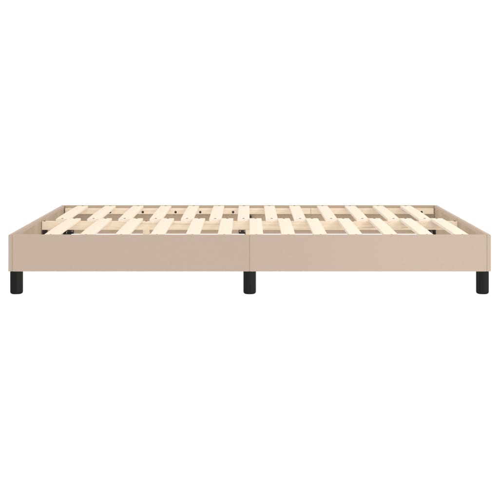 Bedframe kunstleer cappuccinokleurig 140x200 cm Bedden & bedframes | Creëer jouw Trendy Thuis | Gratis bezorgd & Retour | Trendy.nl