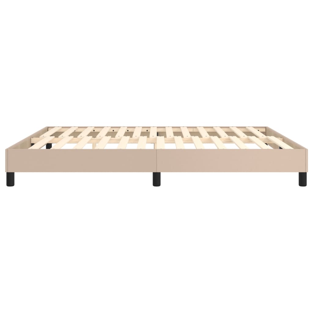 Bedframe kunstleer cappuccinokleurig 160x200 cm Bedden & bedframes | Creëer jouw Trendy Thuis | Gratis bezorgd & Retour | Trendy.nl