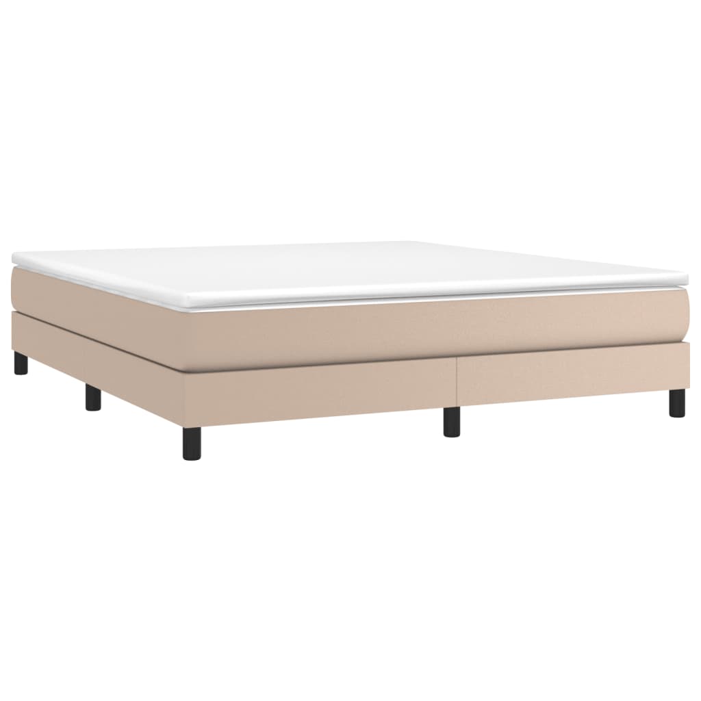 Bedframe kunstleer cappuccinokleurig 180x200 cm Bedden & bedframes | Creëer jouw Trendy Thuis | Gratis bezorgd & Retour | Trendy.nl