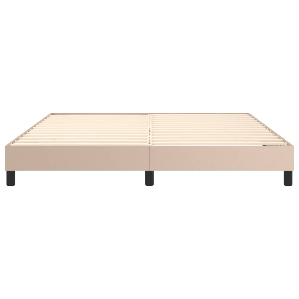 Bedframe kunstleer cappuccinokleurig 180x200 cm Bedden & bedframes | Creëer jouw Trendy Thuis | Gratis bezorgd & Retour | Trendy.nl