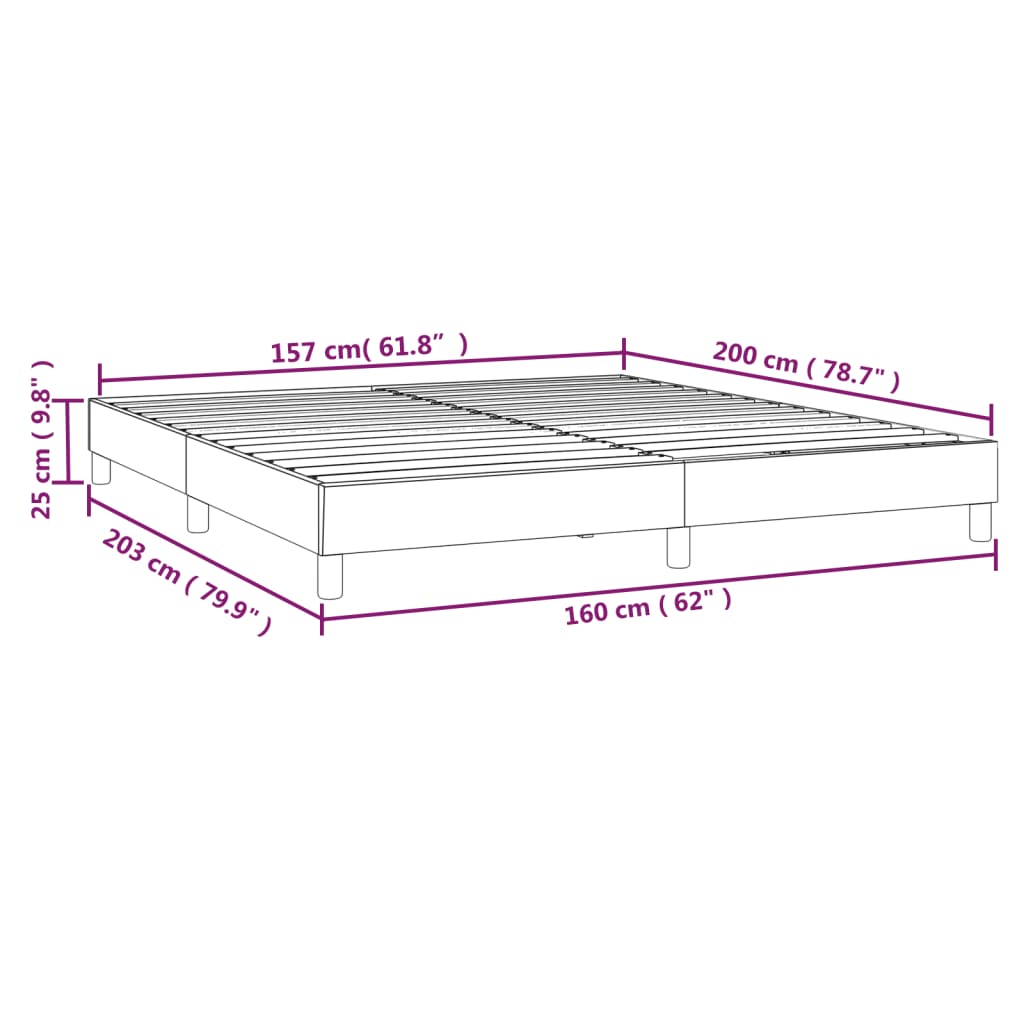 Bedframe fluweel donkerblauw 160x200 cm Bedden & bedframes | Creëer jouw Trendy Thuis | Gratis bezorgd & Retour | Trendy.nl