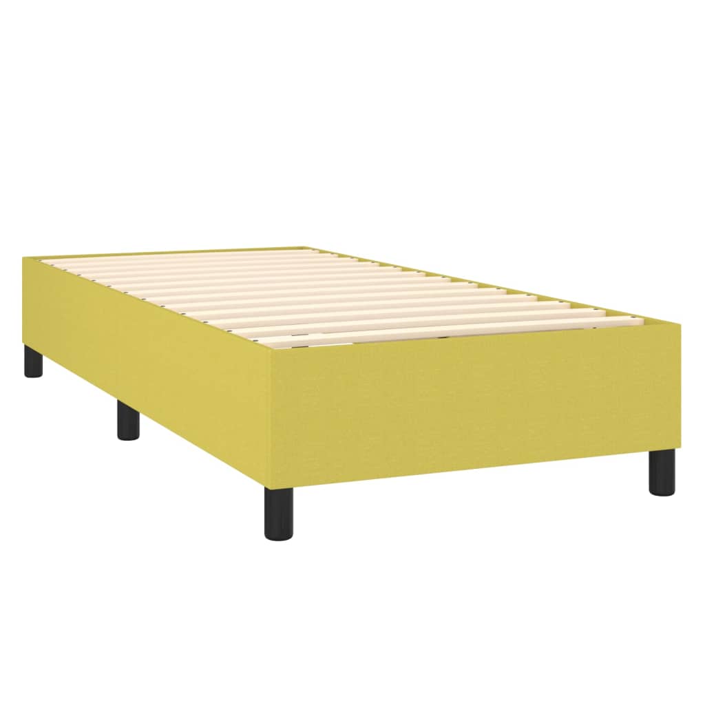 Bedframe stof groen 80x200 cm