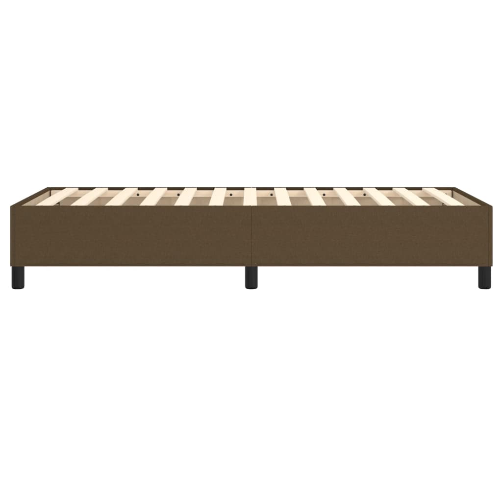 Bedframe stof donkerbruin 90x190 cm Bedden & bedframes | Creëer jouw Trendy Thuis | Gratis bezorgd & Retour | Trendy.nl