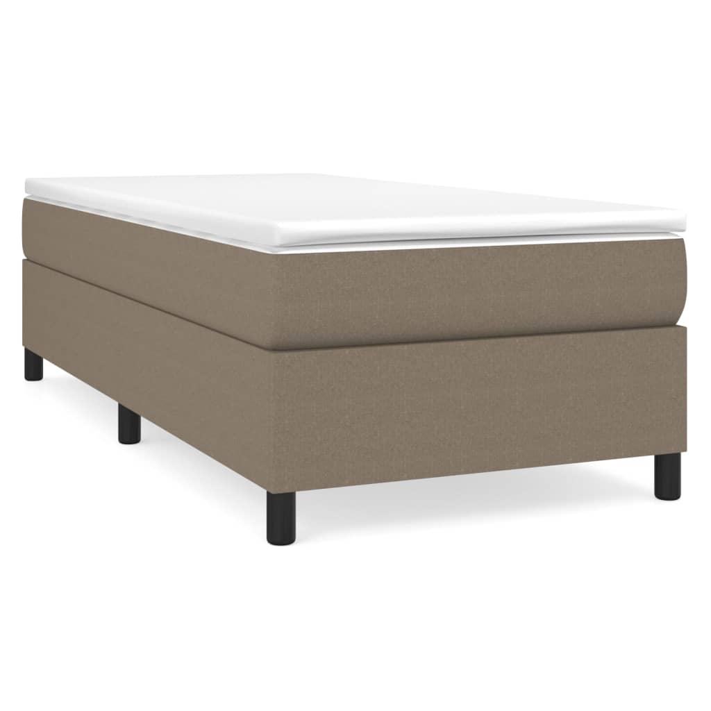 Boxspringframe stof taupe 90x190 cm Bedden & bedframes | Creëer jouw Trendy Thuis | Gratis bezorgd & Retour | Trendy.nl