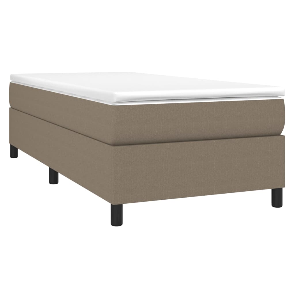 Boxspringframe stof taupe 90x190 cm Bedden & bedframes | Creëer jouw Trendy Thuis | Gratis bezorgd & Retour | Trendy.nl