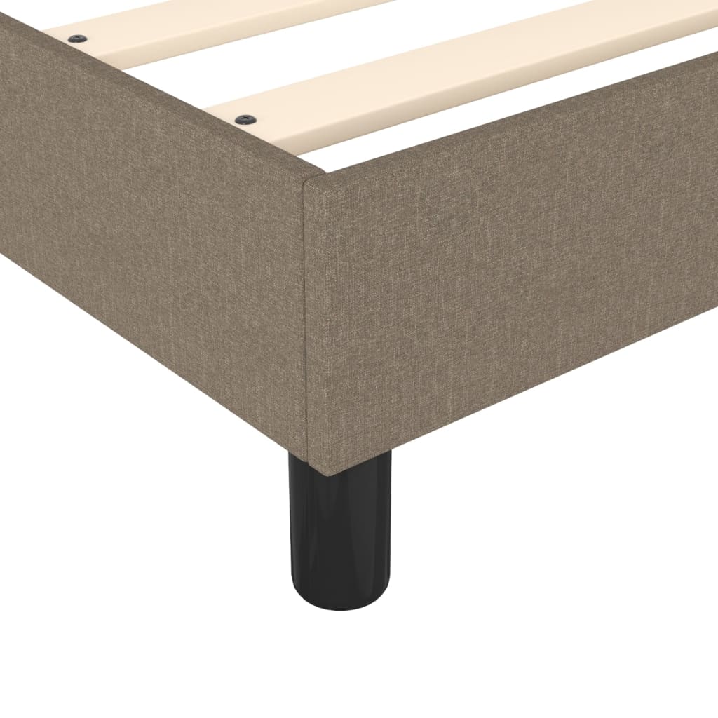 Boxspringframe stof taupe 90x190 cm Bedden & bedframes | Creëer jouw Trendy Thuis | Gratis bezorgd & Retour | Trendy.nl