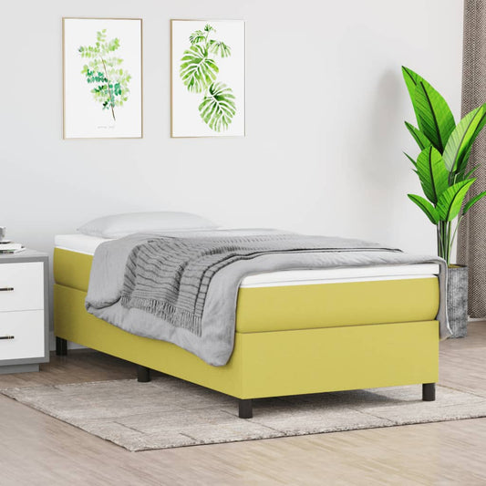 Bedframe stof groen 90x190 cm