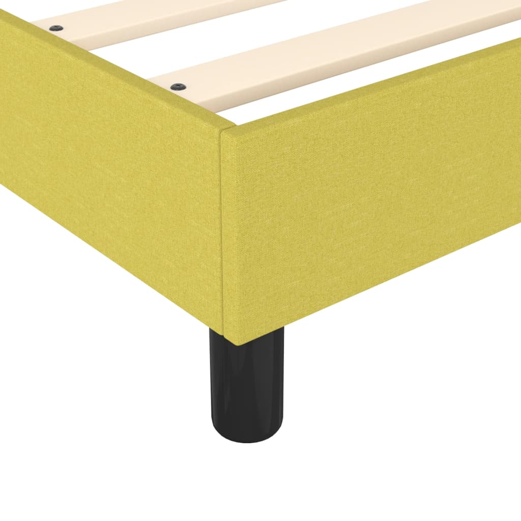 Bedframe zonder matras 100x200 cm stof groen