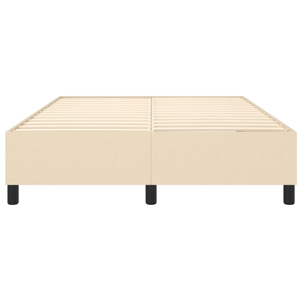 Bedframe stof crèmekleurig 140x190 cm Bedden & bedframes | Creëer jouw Trendy Thuis | Gratis bezorgd & Retour | Trendy.nl