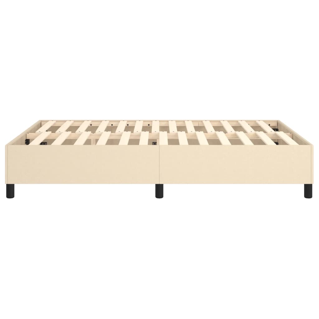 Bedframe stof crèmekleurig 140x190 cm Bedden & bedframes | Creëer jouw Trendy Thuis | Gratis bezorgd & Retour | Trendy.nl