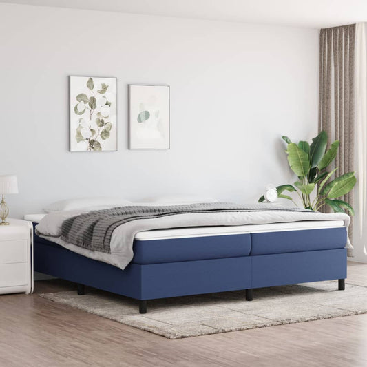 Bedframe stof blauw 200x200 cm Bedden & bedframes | Creëer jouw Trendy Thuis | Gratis bezorgd & Retour | Trendy.nl