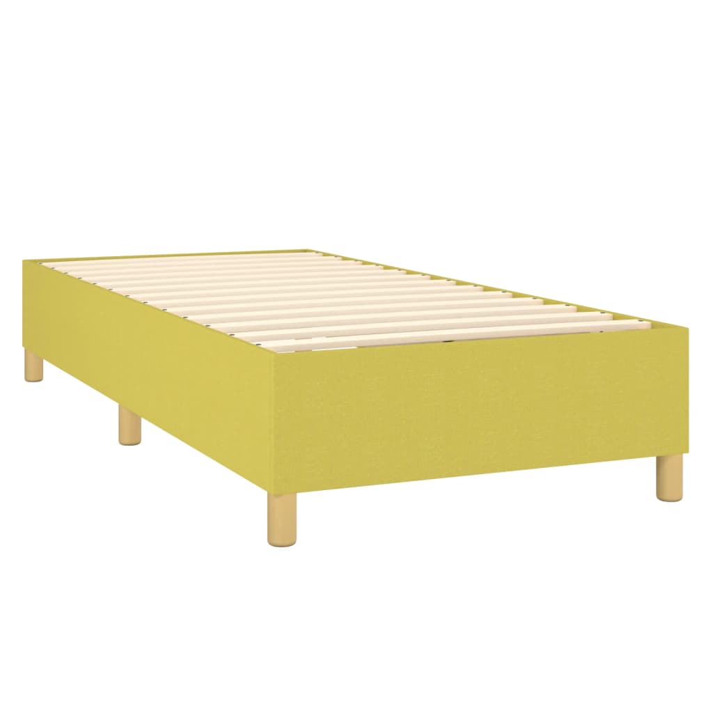 Bedframe stof groen 80x200 cm