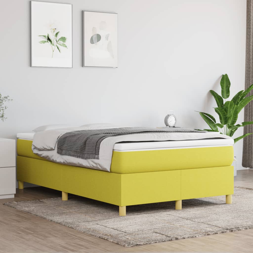 Bedframe zonder matras 120x200 cm stof groen