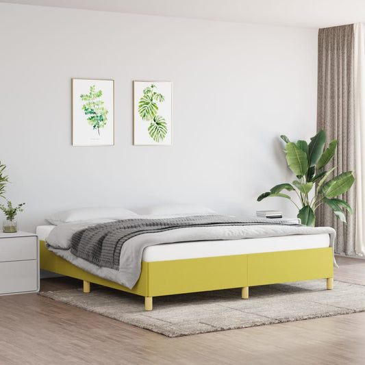 Bedframe zonder matras 160x200 cm stof groen