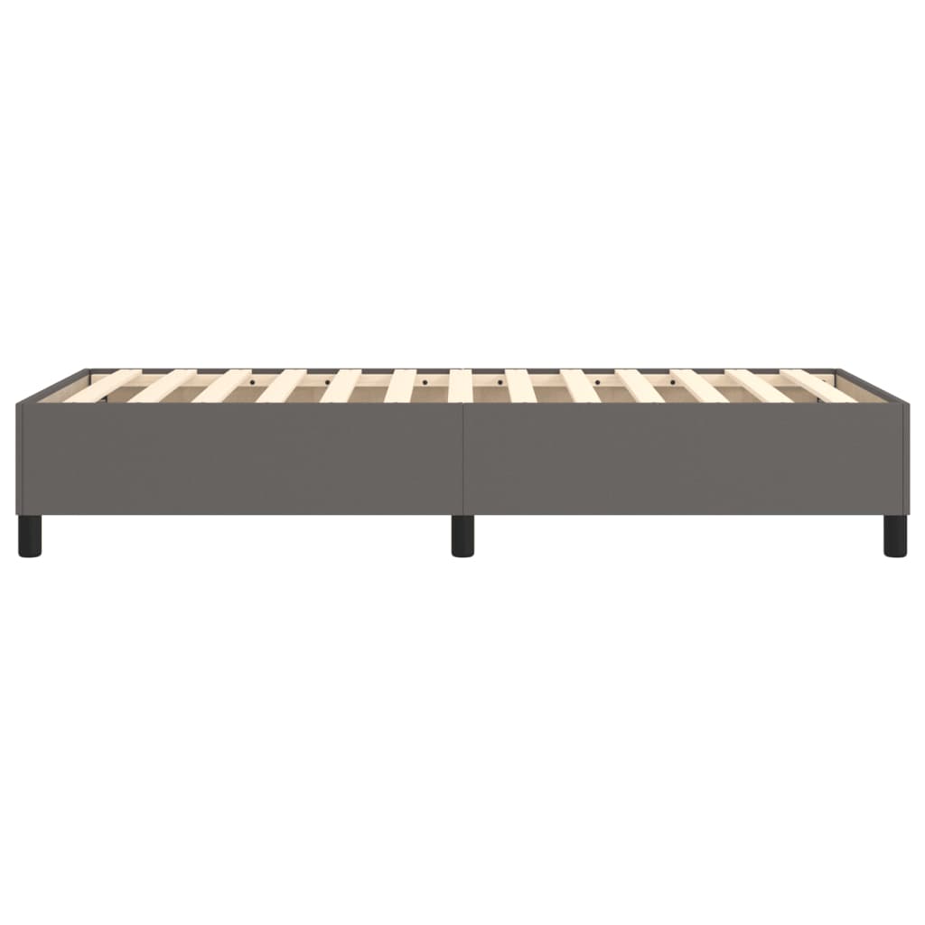 Bedframe kunstleer grijs 90x190 cm Bedden & bedframes | Creëer jouw Trendy Thuis | Gratis bezorgd & Retour | Trendy.nl