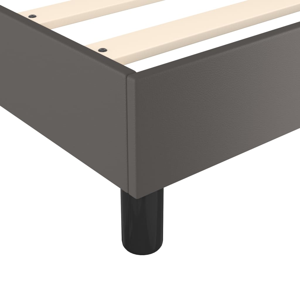 Bedframe kunstleer grijs 90x190 cm Bedden & bedframes | Creëer jouw Trendy Thuis | Gratis bezorgd & Retour | Trendy.nl