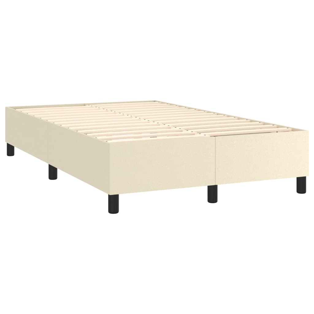 Boxspringframe kunstleer crèmekleurig 120x200 cm