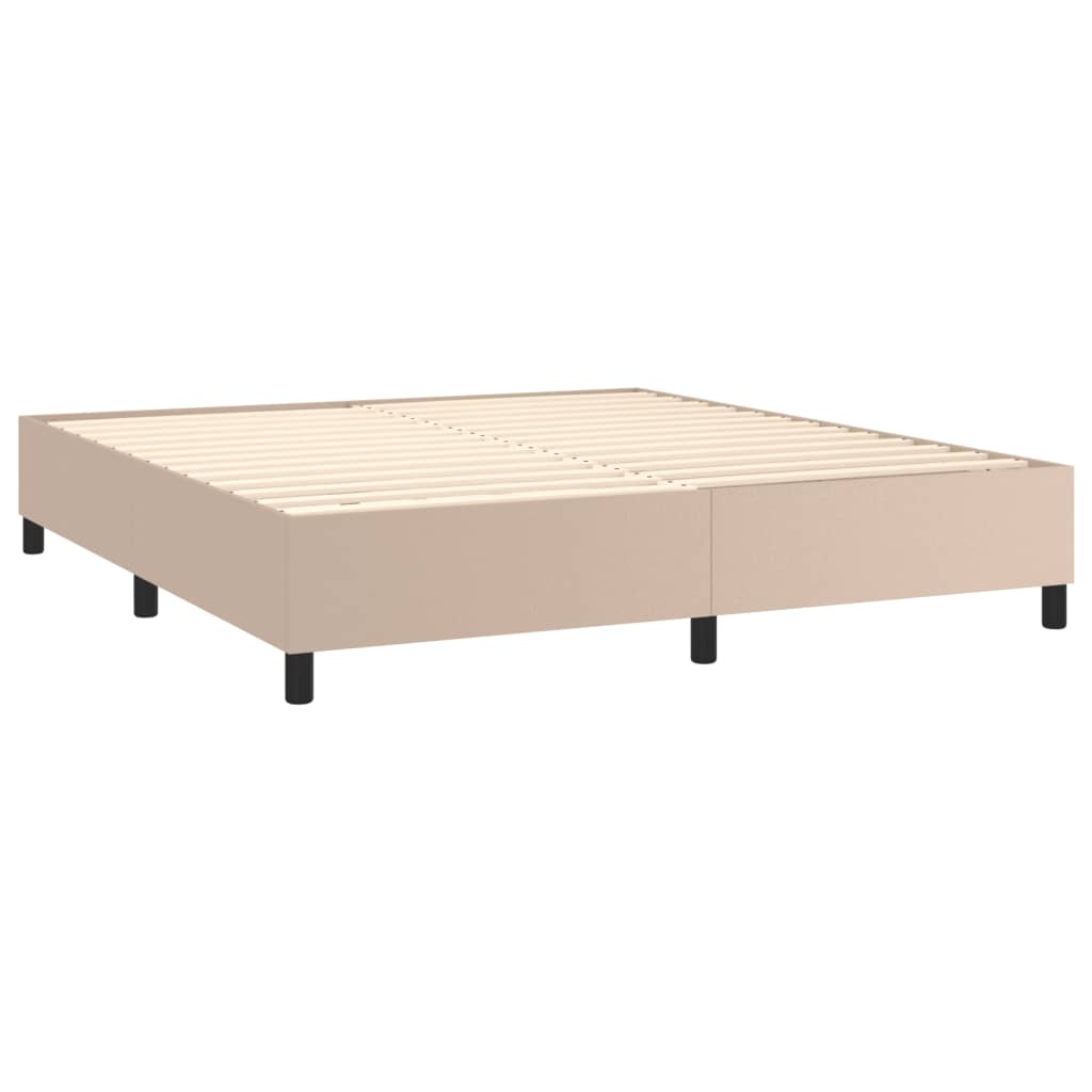 Bedframe kunstleer cappuccinokleurig 180x200 cm