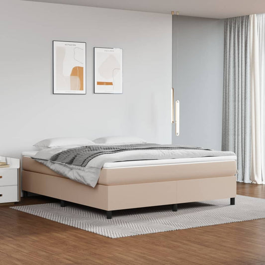 Bedframe kunstleer cappuccinokleurig 180x200 cm