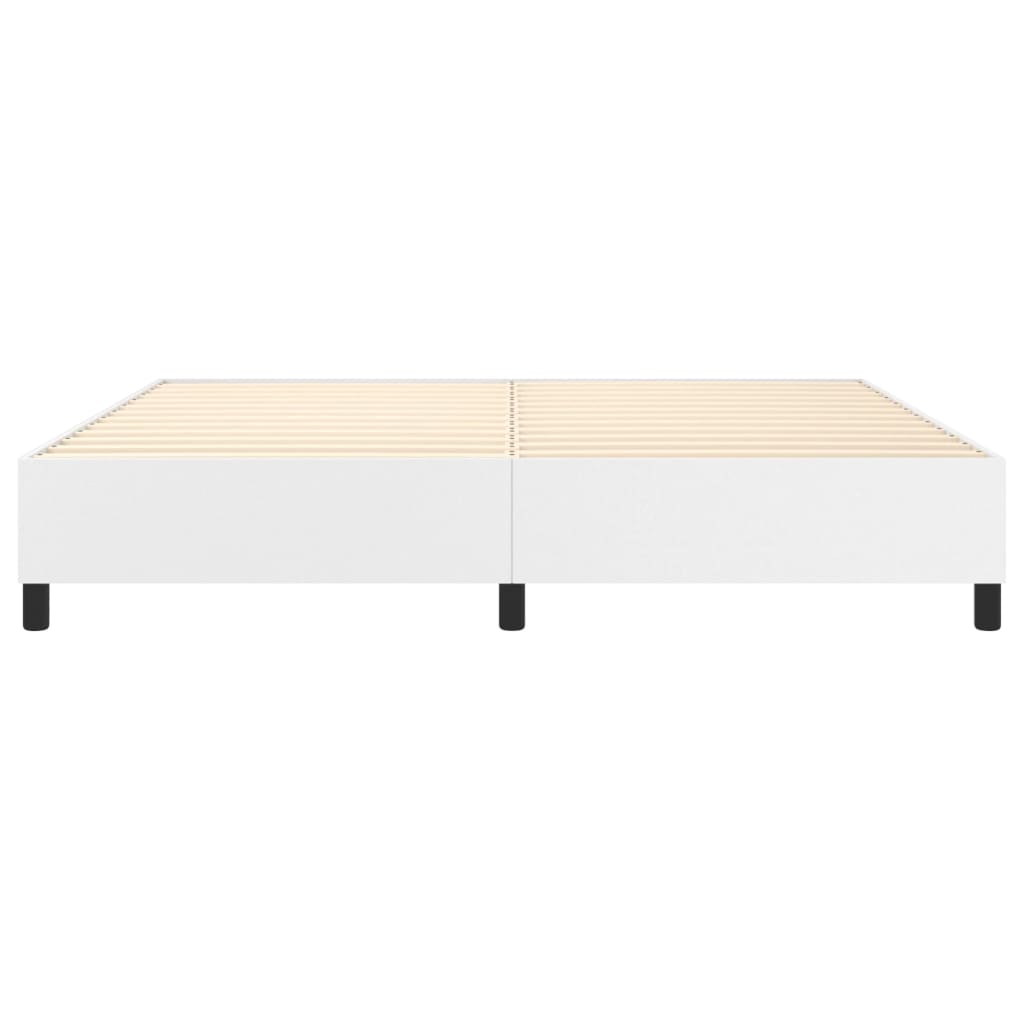 Bedframe kunstleer wit 200x200 cm Bedden & bedframes | Creëer jouw Trendy Thuis | Gratis bezorgd & Retour | Trendy.nl