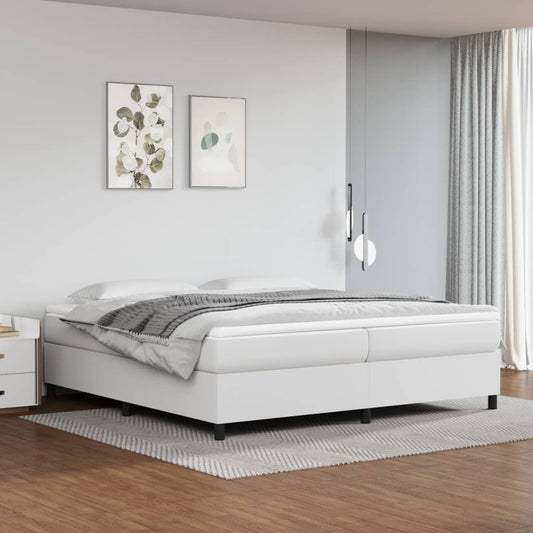 Bedframe kunstleer wit 200x200 cm Bedden & bedframes | Creëer jouw Trendy Thuis | Gratis bezorgd & Retour | Trendy.nl