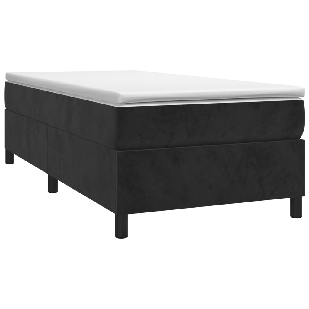 Bedframe fluweel zwart 90x190 cm Bedden & bedframes | Creëer jouw Trendy Thuis | Gratis bezorgd & Retour | Trendy.nl